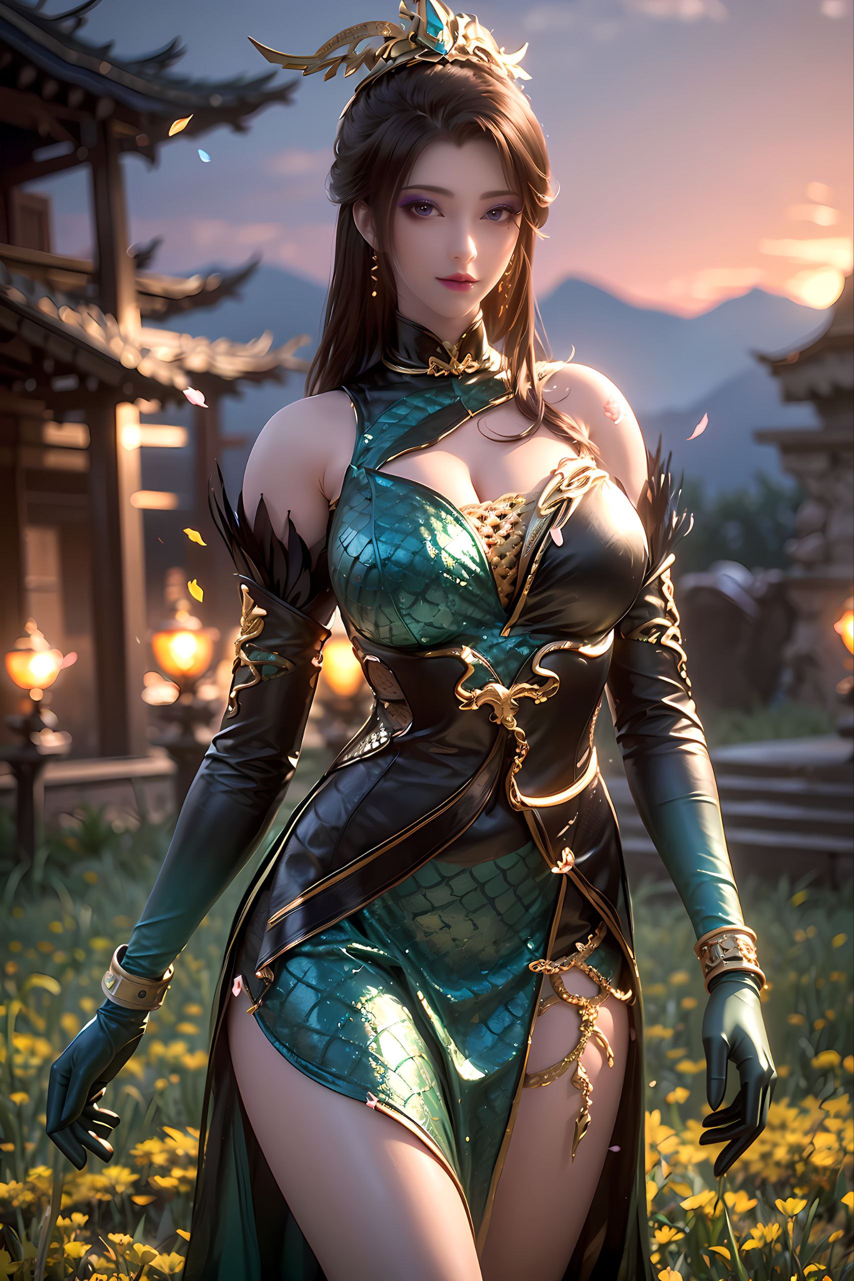 她非常满意